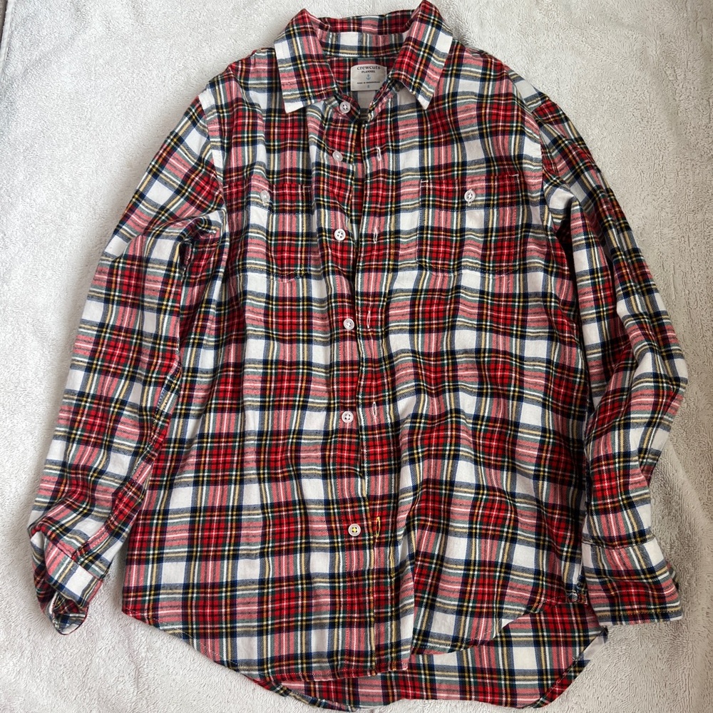 Crewcuts flannel button down, size 8